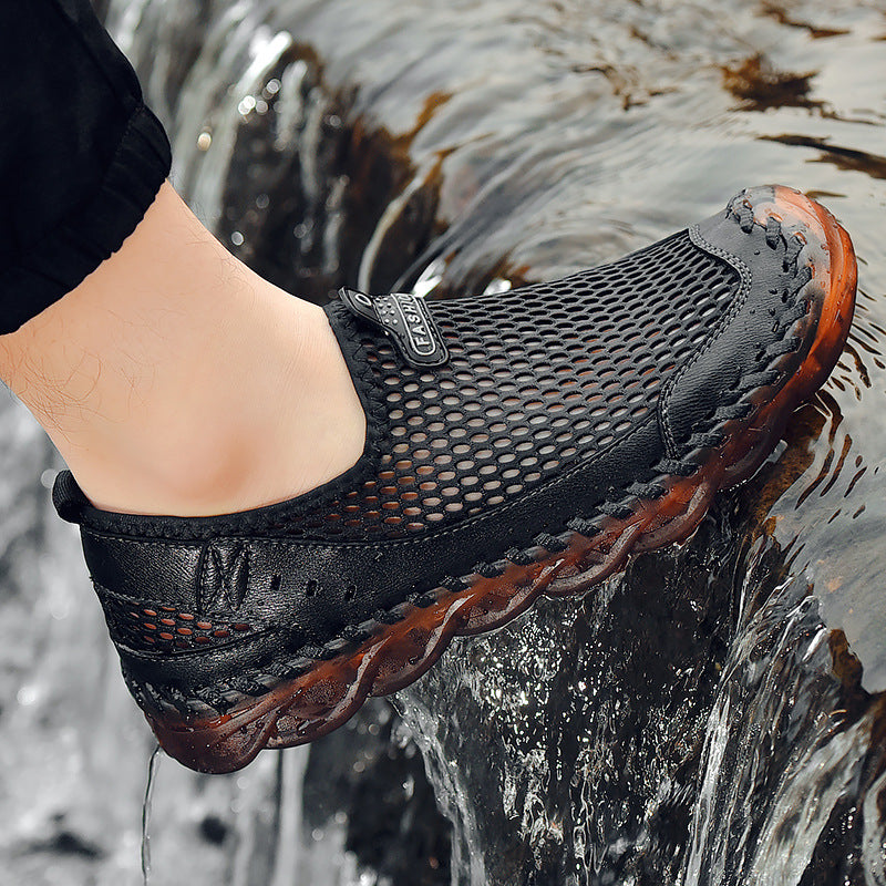 Tactical Trekking Sandals Summer Sandals Men's Sandals Dual-Use Hollowed Leisure Beach Shoes