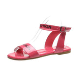 Women Open Toe Sandals Flats Large Size Summer Flat Fashion Sandals