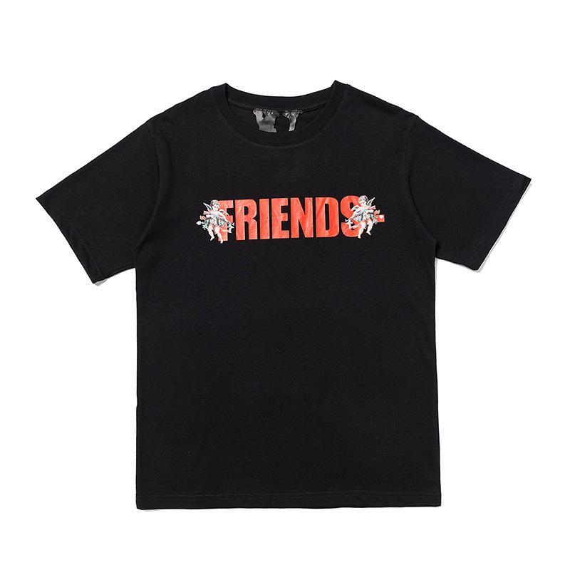 Vlone Printed Popular Shortsleeved Men And Women Couple Tshirt