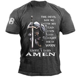 Man T Shirt Cotton round Neck Heat Transfer Patch T-shirt