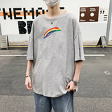 Men T-Shirts Loose Half Sleeve Printing