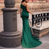 Kendall Jenner Wedding Guest Dress   Off Shoulder High Split Dresses Solid Color