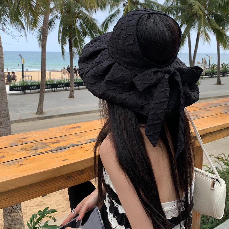 Women Bucket Hat Big Brim Fisherman Sun-Proof