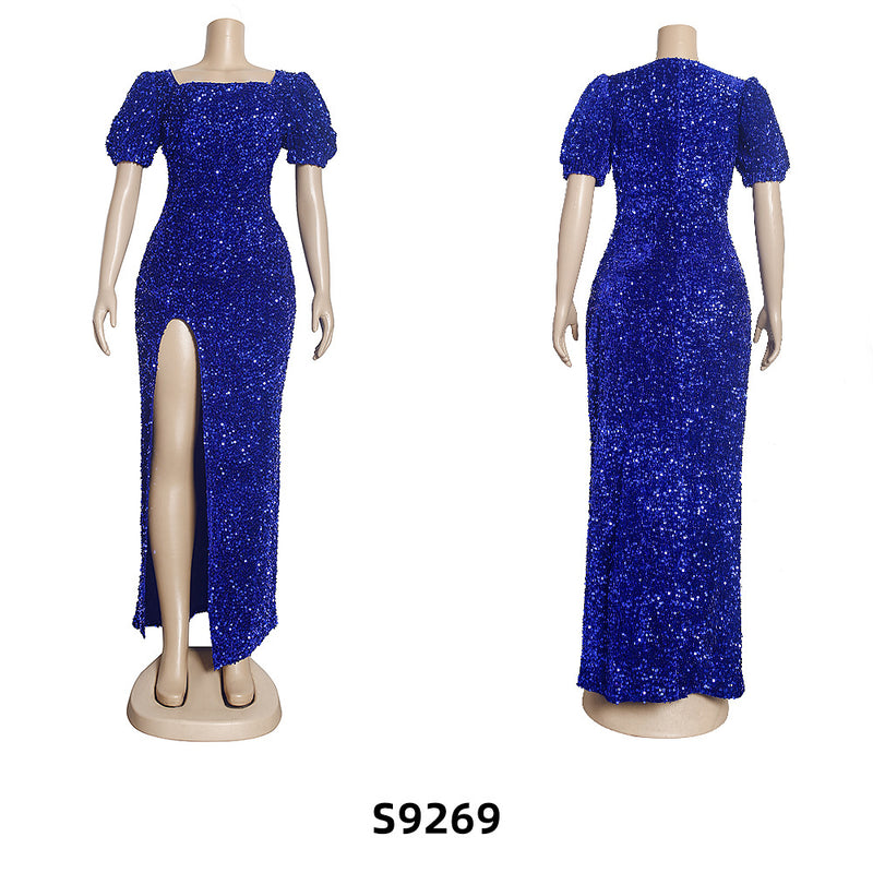 African Dashiki Dress plus Size Women's Slim Dress