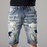 Men Jorts Vintage Shorts Men's Summer Thin Casual