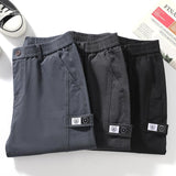 Cuffed Cargo Pants Men's Casual Pants Autumn Loose Autumn and Winter