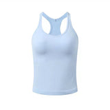 Moisture Wicking Tank Top Short Vest with Chest Pad