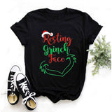 Men and Women Grinch Shirt Christmas Grinch Pattern T-shirt