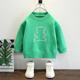 Toddler Boys Sweater Boys' Sweater Bear Sweater Spring and Autumn