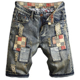 Men Jorts Loose Straight Five-Point Pants Large Size Men's Denim Shorts