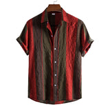 Camp Collar Shirt Lapel Print Shirt