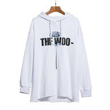 Pop Smoke Hoodies Rose Print Big V Hee Three-Color Hooded Sweater