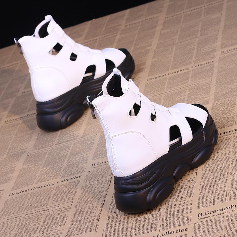 Platform Heels for Women Summer High Heel Leisure Sports Hollow Out Shoes