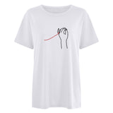 Valentine's Day T Shirt Casual T-shirt Short Sleeve Love Printed T-shirt
