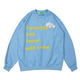 Man Fall Outfits Crew Neck Pullover Sweatshirt Men and Women BF Couple Casual Top