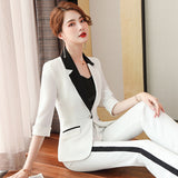 Interview Suit Women Set Work Clothes