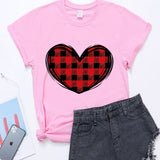 Valentine's Day T Shirts Couples Printed Women's T-shirt Loose T-shirt
