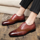 Men's Dress Shoes Classic Leather Oxfords Casual Cushioned Loafer Cross-Border plus Size