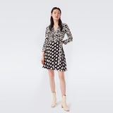 Gloria Vanderbilt Printed 3/4 Sleeves One-Piece Dress