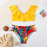 Children Swimsuit Children's Swimsuit Cute Solid Color Printing