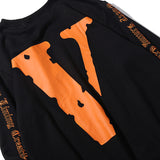 Vlone Sweatshirt Sweater Large V Velvet Long Sleeve Flame Skull Terry Cotton