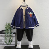Toddler Boys Jackets Boys' Jacket Spring and Autumn Baseball Uniform