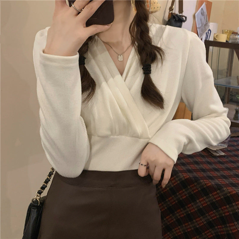 Gloria Vanderbilt Cross V-neck Knitwear