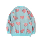 Men Sweater Men's High Street Fashion Brand Loose round Neck Sweater