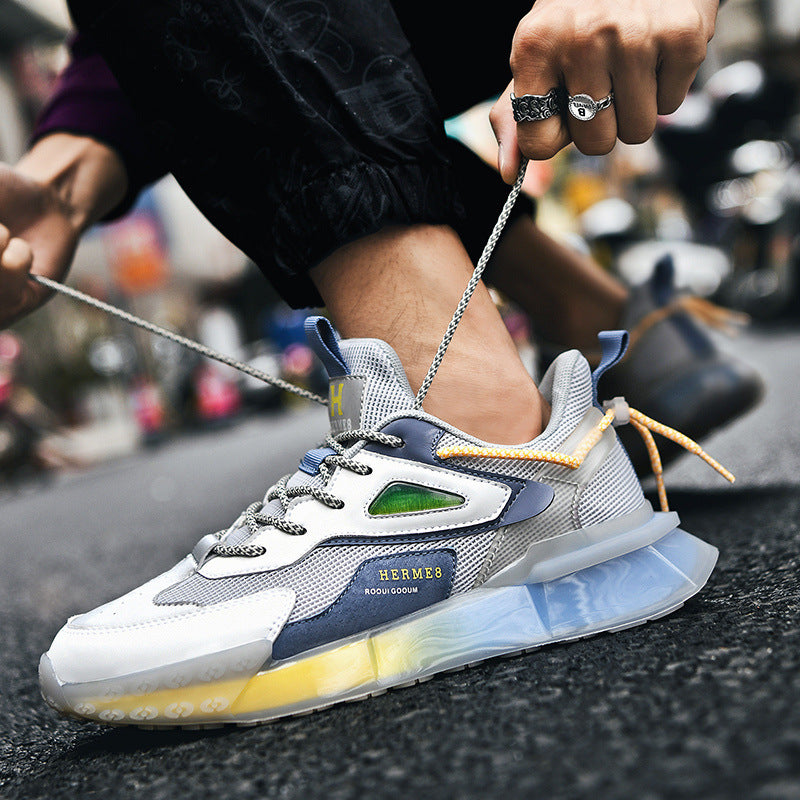 Men's Sneaks & Athletic Jogging Shoes Sneakers Men Street Trend Hip Hop Casual Shoes Mesh Men's Breathable Shoes