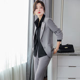 Interview Suit Women's Suit Female Spring and Autumn Two Piece Set
