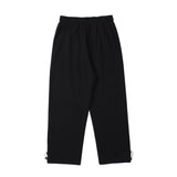 Man Fall Outfis Simple Bear Embroidery Unisex Style Track Sweatpants Loose Street Casual Pants
