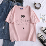 BTS Proof T Shirt Summer Loose Cotton T Top for Women