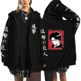 Anime Hoddies Anime Attack on Titan Zipper Sweater Leisure Sports Sweater Coat