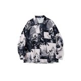 Man Fall Outfits Leopard Print Long Sleeve Shirt Men's Hip-Hop Fashionable Brand Loose Couple Casual Shirt