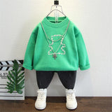 Toddler Boys Sweater Boys' Sweater Bear Sweater Spring and Autumn