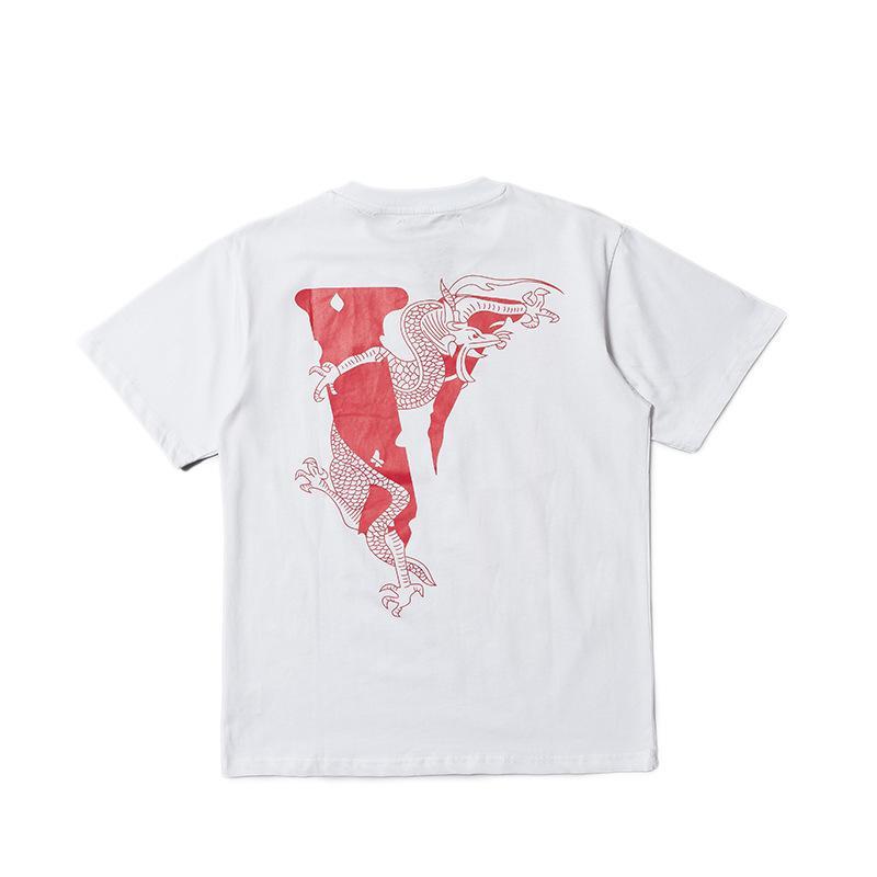 Vlone T Shirt Shortsleeved Tshirt Printed Friends High Street Hip Hop Women Half Sleeve Vlone
