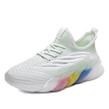 designer Sneaker Shoes Red Fashion Trendy Women's Shoes Four Seasons Mesh Breathable Casual Shoes