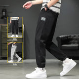 Grey Sweatpants Sweatpants Men's Sports Trousers Spring and Autumn Solid Color Ankle Banded Pants