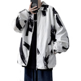 Men's Jackets Autumn Loose Men Printed Jacket Coat