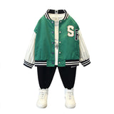 Toddler Boys Jackets Boys' Coat Spring and Autumn Baseball Uniform