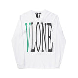 Vlone Sweatshirt Letter Printed Longsleeved Tshirt Couple Wear Round Neck Pullover