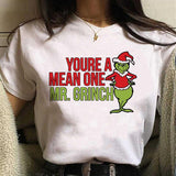 Men and Women Grinch Shirt Christmas Grinch Pattern T-shirt