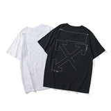 Off White T Shirt Arrow Print Short Sleeve Men'S Clothing Owt