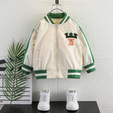 Toddler Boys Jackets Boys' Jacket Spring and Autumn Baseball Uniform
