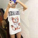 Moschino T Shirt Loose Round Neck T-Shirt