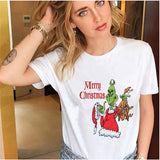 Men and Women Grinch Shirt Christmas Grinch Pattern T-shirt