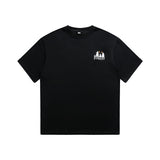 Men T Shitrs Pattern Print Loose