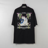 Off White T Shirt Ow. Off Cotton Round Neck Tshirt For Men And Women Owt