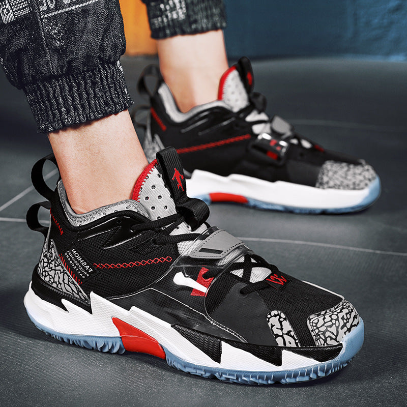 Men Basketball Shoeses Summer Men Basketball Shoeses Men's High-Top Breathable, Non-Slip, Wear-Resistant