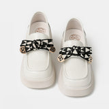 Mary Jane Shoes Platform Loafers Thick Heel Leather Shoes Female